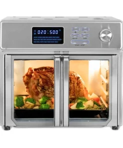 Digital Air Fryer Oven AFO 46045 SS 26 Quart 10-in-1 Countertop Toaster Oven & Air Fryer Combo Rotisserie, Broiler, Dehydrator, & More | 9 Accessories & Cookbook | 21