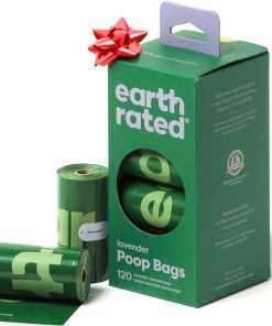 Earth Rated Dog Poop Bags, Guaranteed Leak Proof and Extra Thick Waste Bag Refill Rolls For Dogs, Lavender Scented, 120 Count